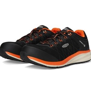 *NEW* KEEN UTILITY VISTA ENERGY WORK SHOES. BLACK/ORANGE. 9